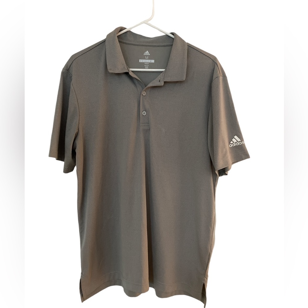 Adidas golf shirt. Gray. Men’s medium.